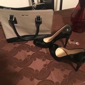 Nine West heels and purse